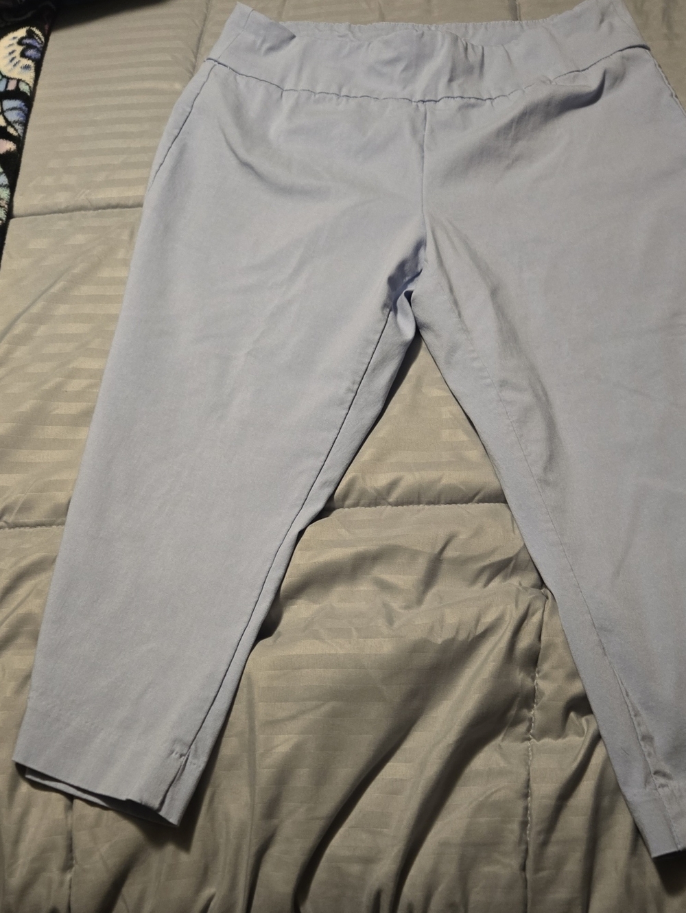 Gloria Vanderbilt Light Blue Stretch Pull-On Chinos